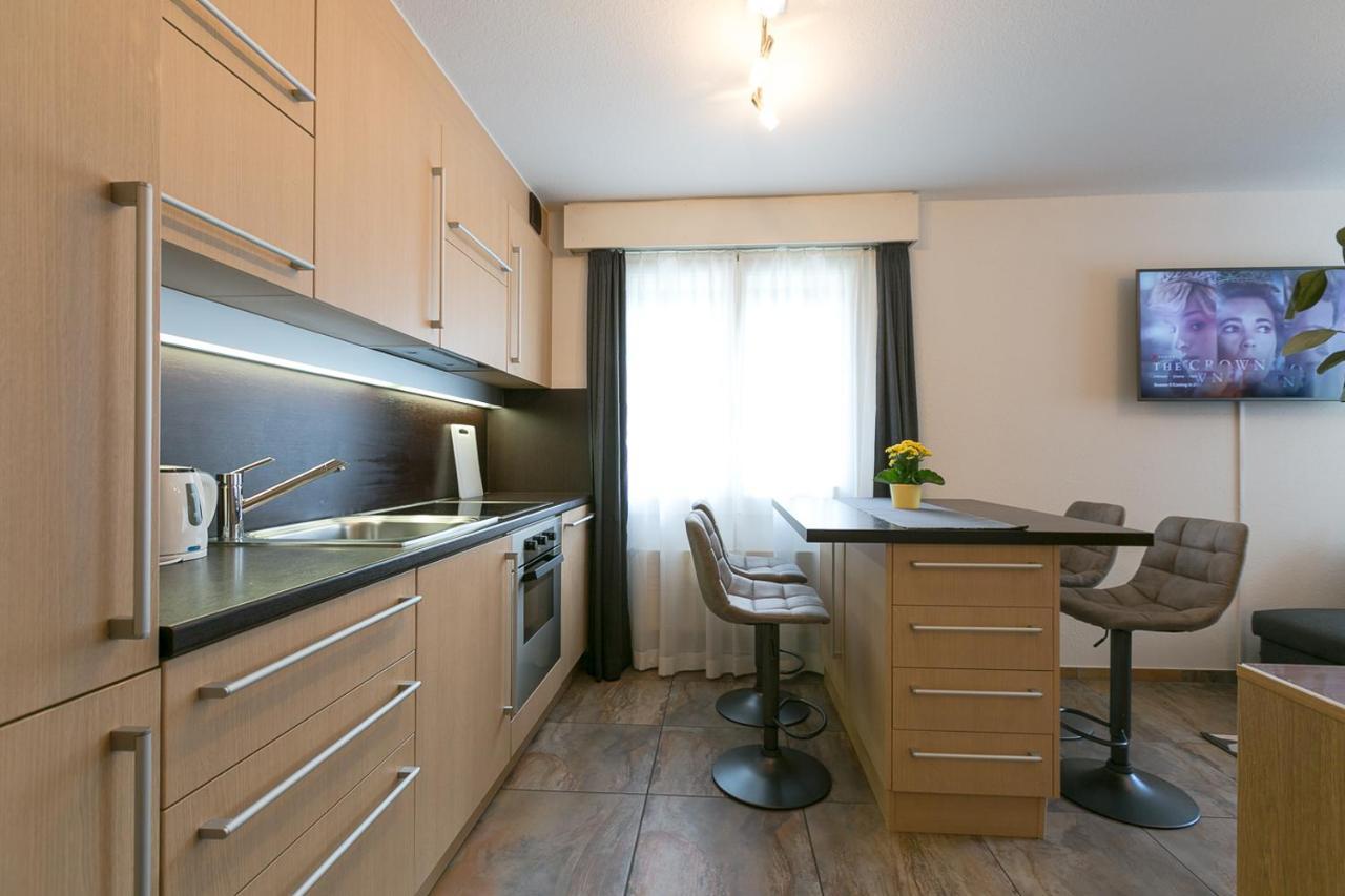 Spirit Apartments - Studio 2 - Kueche - Parkplatz Engelberg Extérieur photo