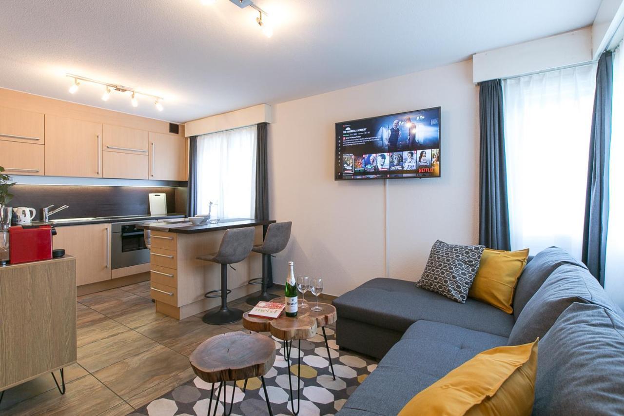 Spirit Apartments - Studio 2 - Kueche - Parkplatz Engelberg Extérieur photo